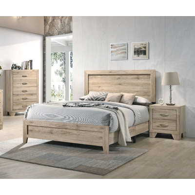 Ensemble de chambre à coucher configurable standard 3 pièces Miquell