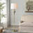 Rowan Floor Lamp - Ash - White Shade-817133478