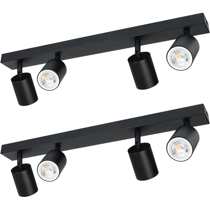 4-Light Track Lighting Set Oella, Black