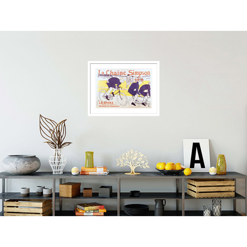 «The Simpson Chain» par Henri de Toulouse-Lautrec, impression giclée encadrée, H 22,64 po x l 29,5 po