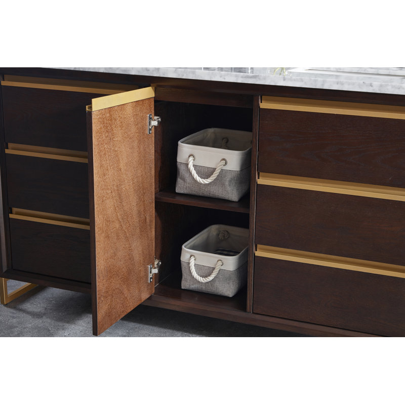 Ensemble de meuble-lavabo double 60 po Delmos