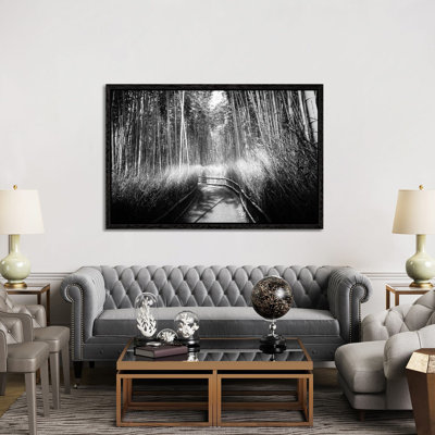 Regent Street At Piccadilly by Roger Disney - Floater Frame Print on Canvas