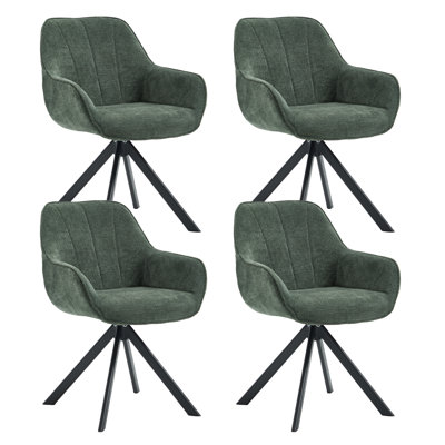 59cm Wide Upholstered Metal Side Chair (Set of 4)
