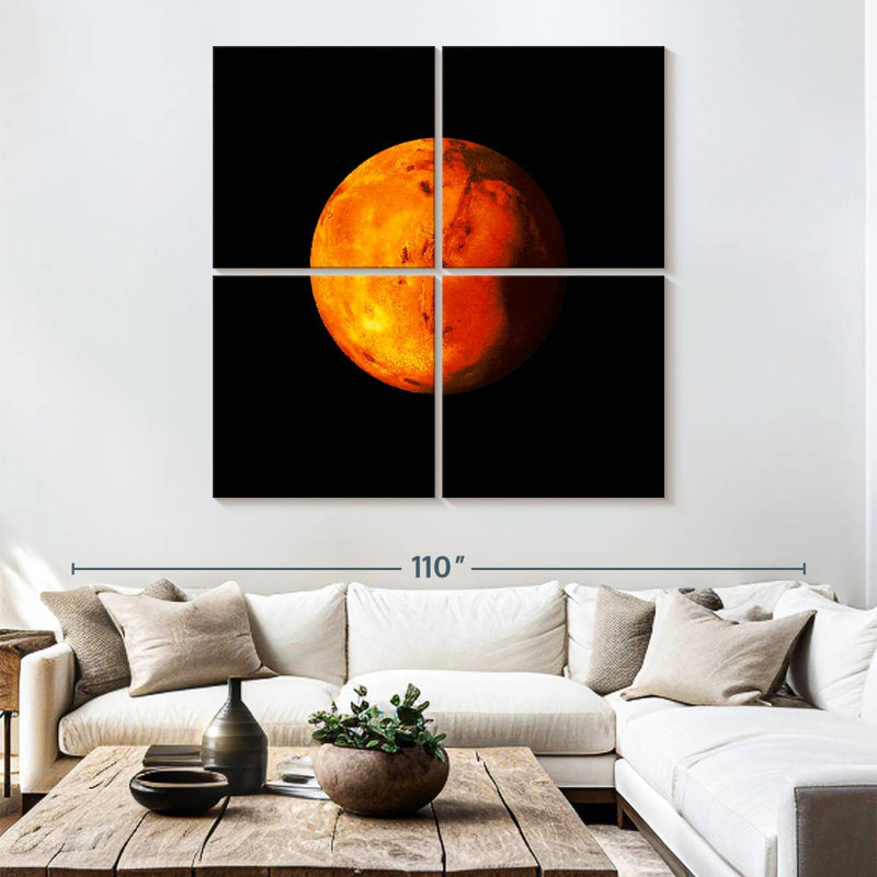 Oberle Mars Planet, 74" H x 74" W