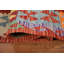 Tapis oriental multicolore en laine Kilim 7 x 10