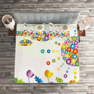 Cloud Floral Coverlet