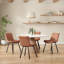 Upholstered  Faux Leather Dining Chair-596875954