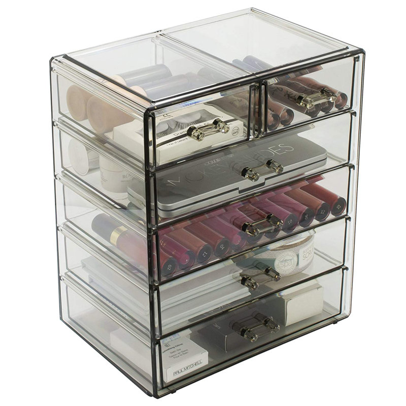 Dorrene Plastic Makeup Organizer, Black