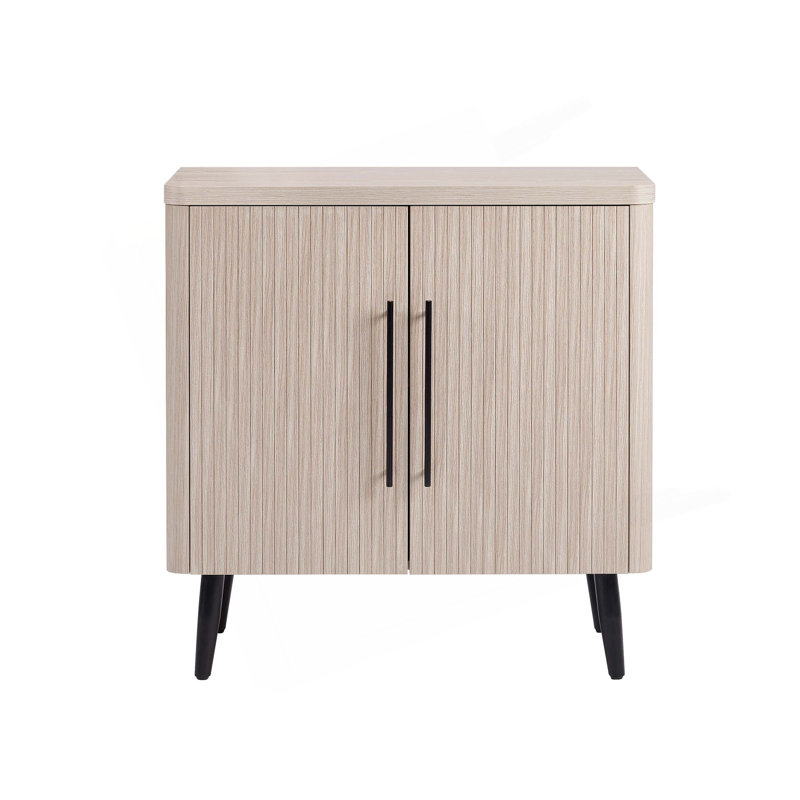 Jodie 31" Fluted Accent Cabinet, Oak
