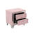 Velvet Solid Wood Nightstand-1240682474