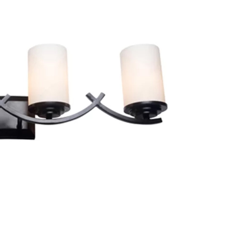 Qualls 4 - Light Vanity Light, Oil Rubbed Bronze, White
