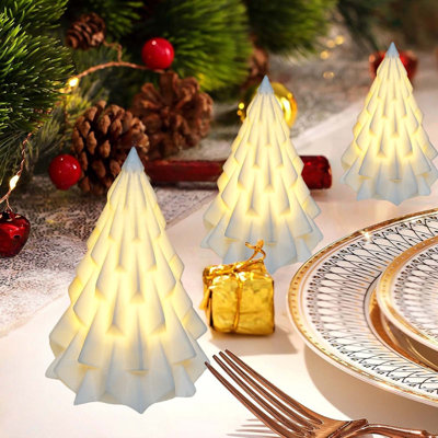 Christmas Decorations Three Dimensional Luminous Christmas Tree Ornament Christmas Night Light Desktop Decoration Table