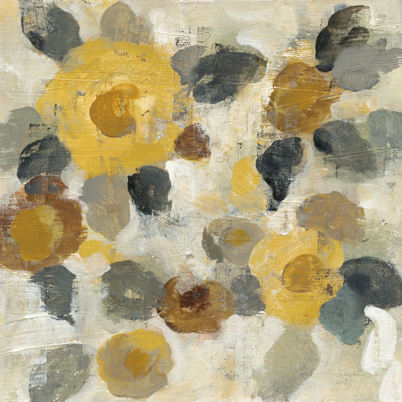 Neutral Floral Beige II by Silvia Vassileva - Wrapped Canvas Art Prints, 30cm H x 30cm W