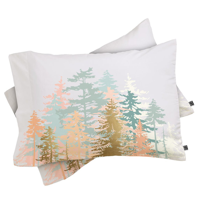 Modern & Contemporary Polyester Floral Comforter, Queen Comforter + 2 Standard Shams