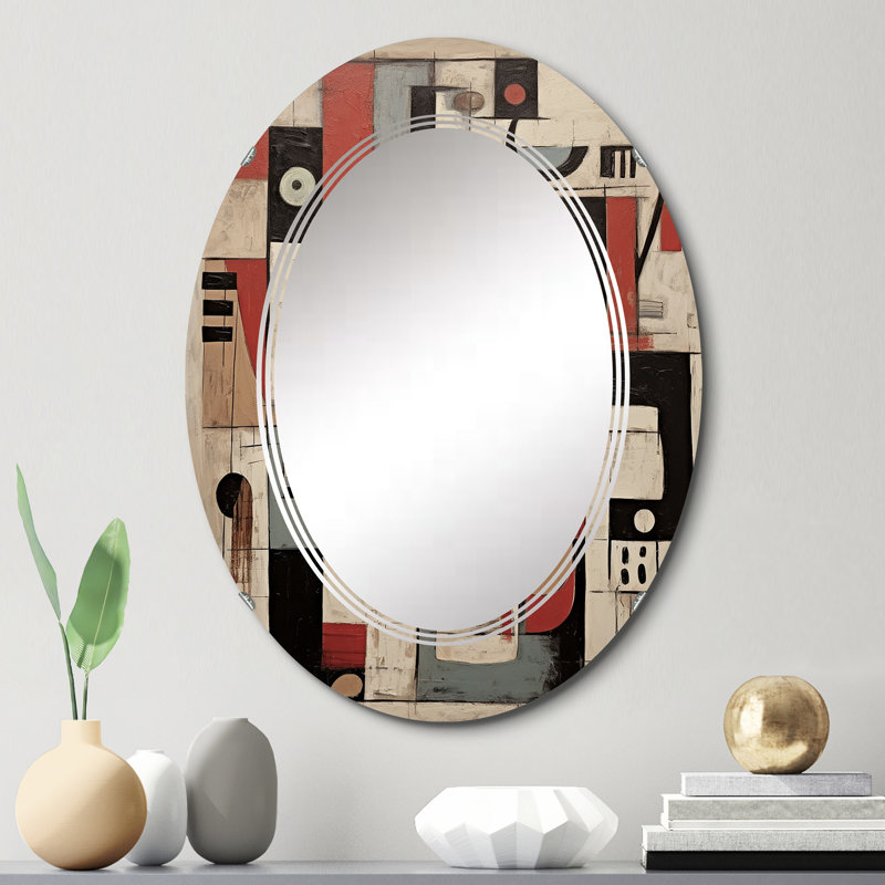 Windmoor - Miroir mural moderne ovale, 30 po x 20 po