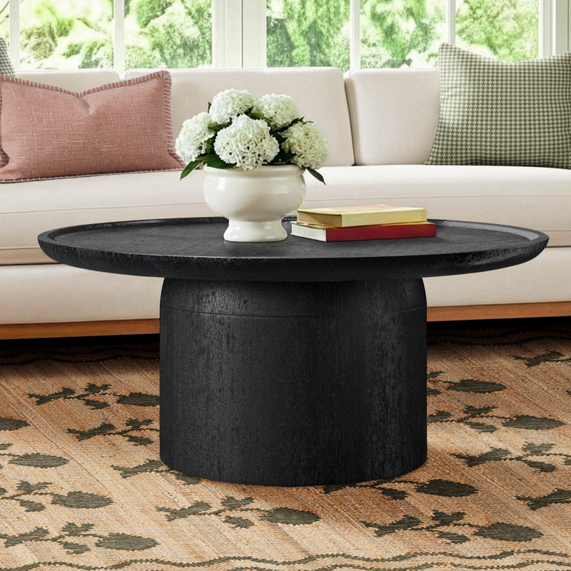 Ardo Solid Wood Coffee Table, Black