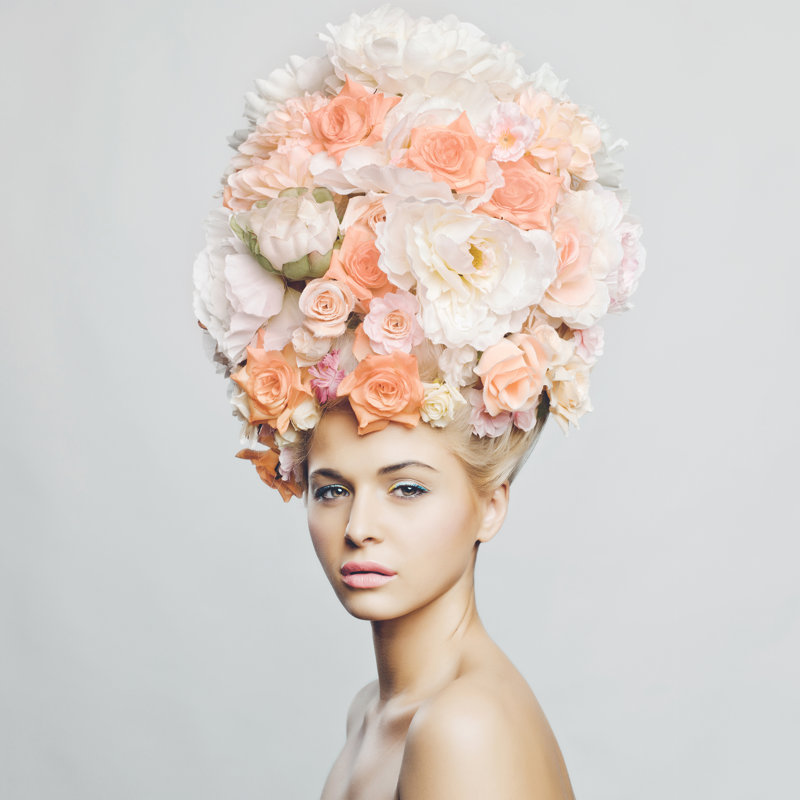 Beautiful Woman - Wrapped Canvas Print, 30cm H x 30cm W x 3.8cm D