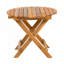Table d'appoint d'extérieur pliable et réglable en bois d'acacia (finition teck)
