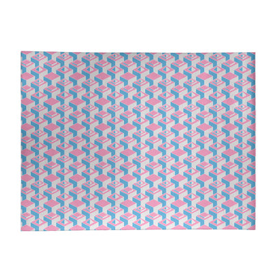 Tapis rose clair/gris/bleu clair skyscrapers light