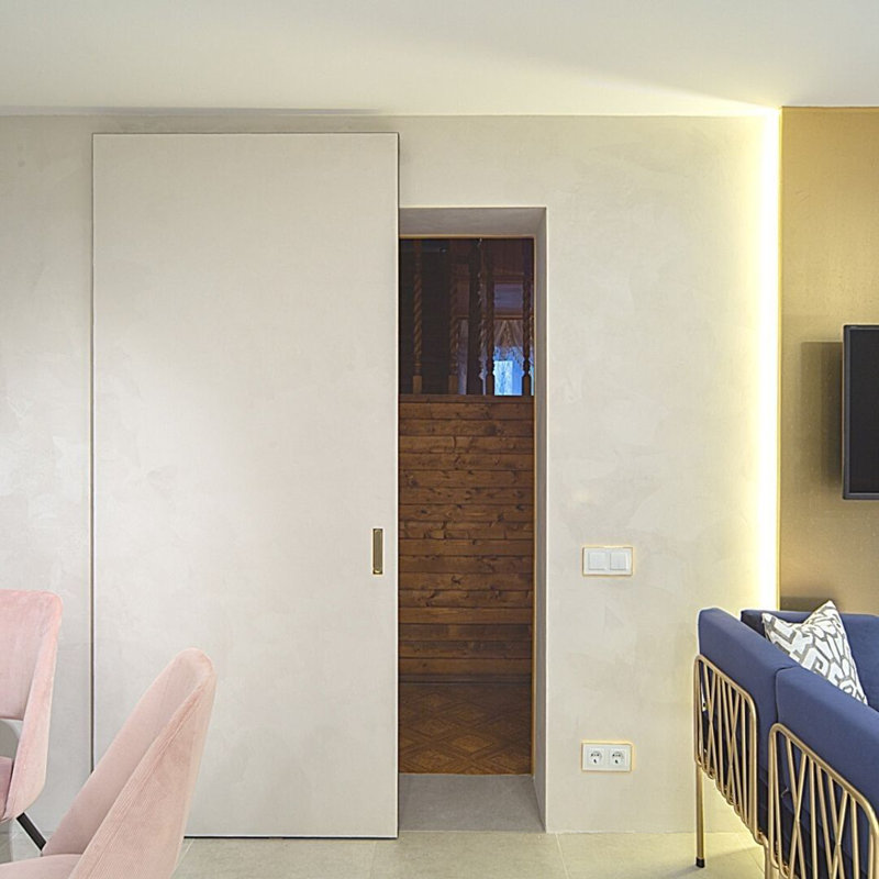 Magic 2 White Wall Mount Sliding Door System