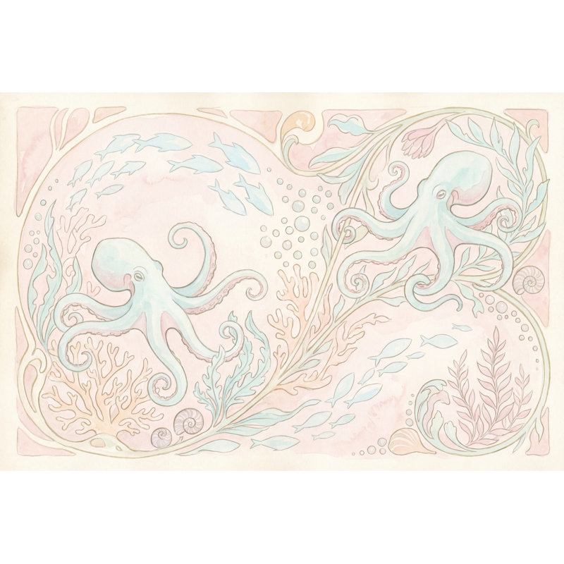 Décoration murale amovible Octopus, Non tissé, 200 po x 120 po