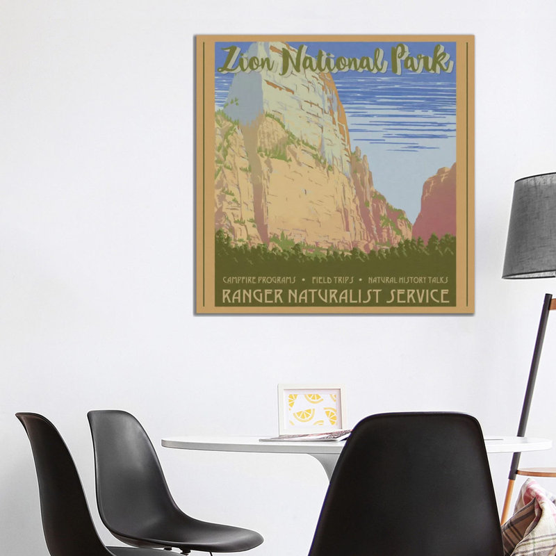 Zion National Park by Graffi*Tee Studios - Wrapped Canvas Print, 93.98 cm H x 93.98 cm W x 1.91 cm D