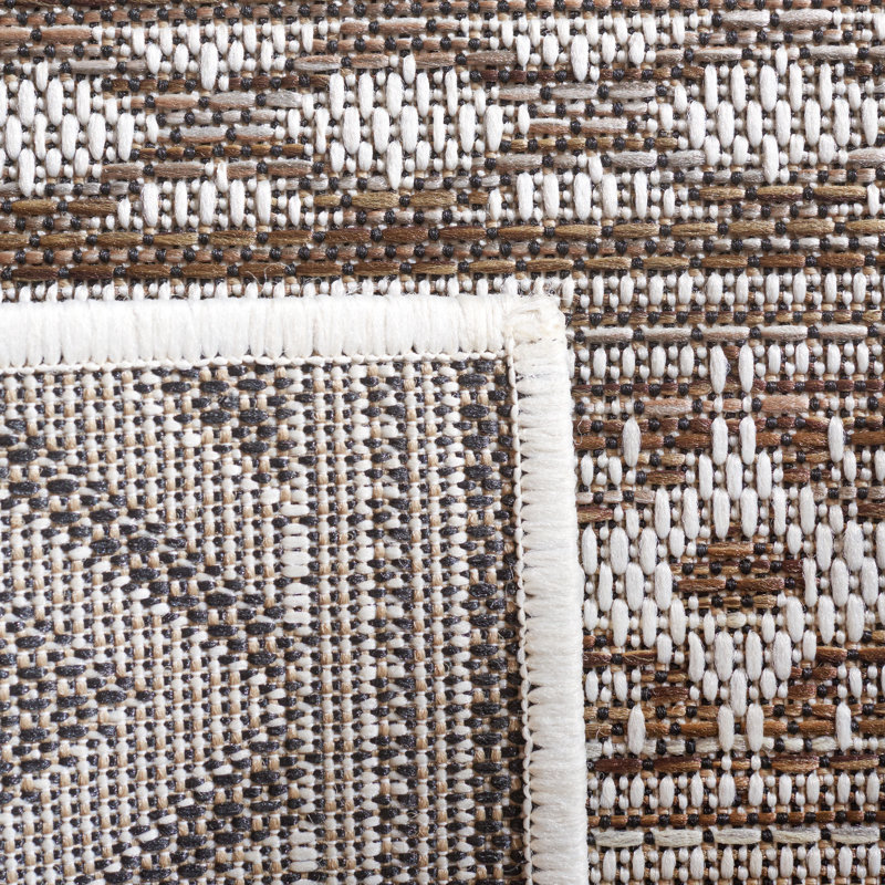 Tapis intérieur / extérieur Aleyana Performance Southwestern, Rond 6 pi 7 po