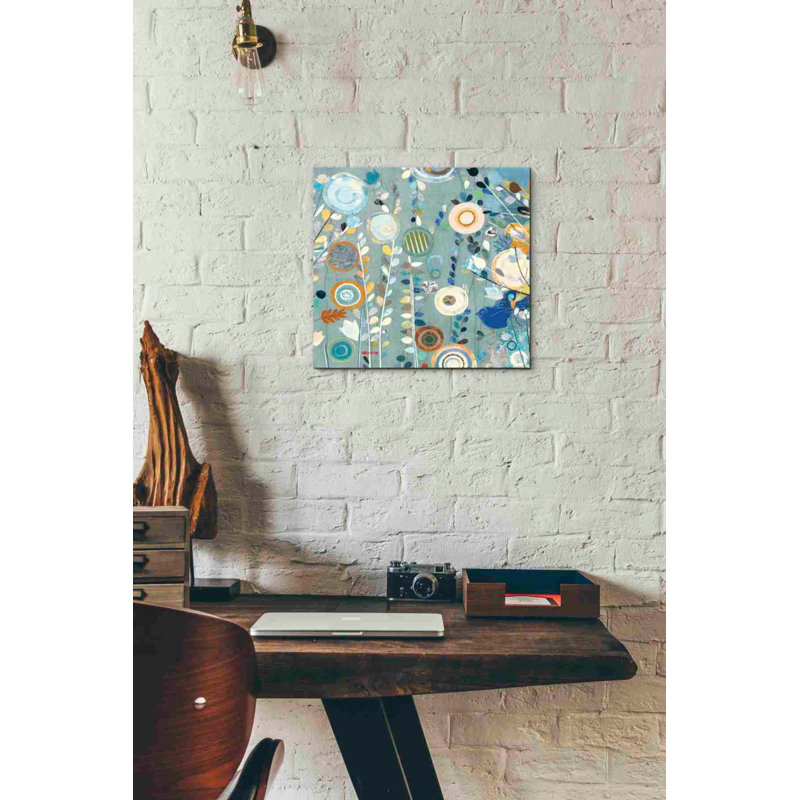 «Ocean Garden II Square» par Candra Boggs, art mural sur toile, H 12 po x l 12 po x P 0,75 po