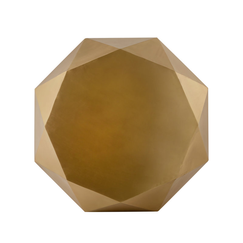 Kronos Coffee Table, Brass