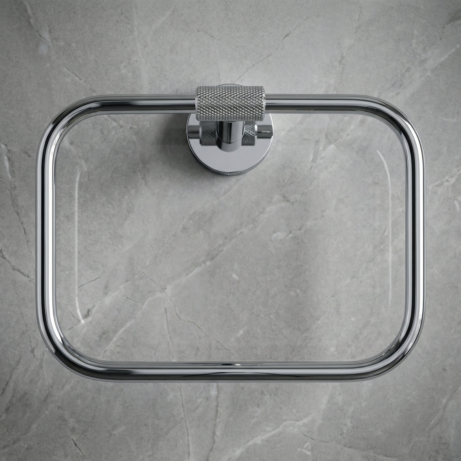 Forward Towel Ring, Polished Chrome