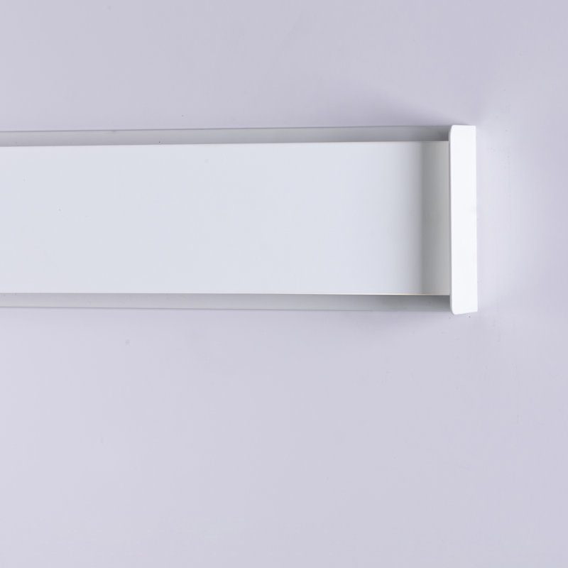 Abbraccio LED Flush Mounted Sconce, White, 9cm H x 34cm W x 4cm D