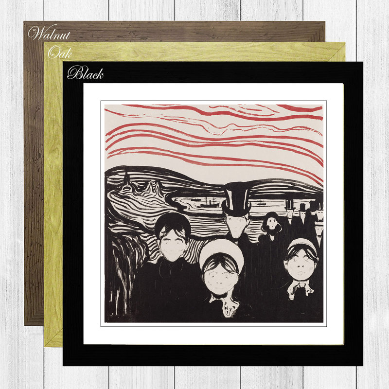 Edvard Munch - Single Picture Frame Painting, Walnut