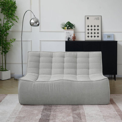 Caterpillar Classic Floor Sofa Cozy Softness Waffle Loveseats 2-Seaters