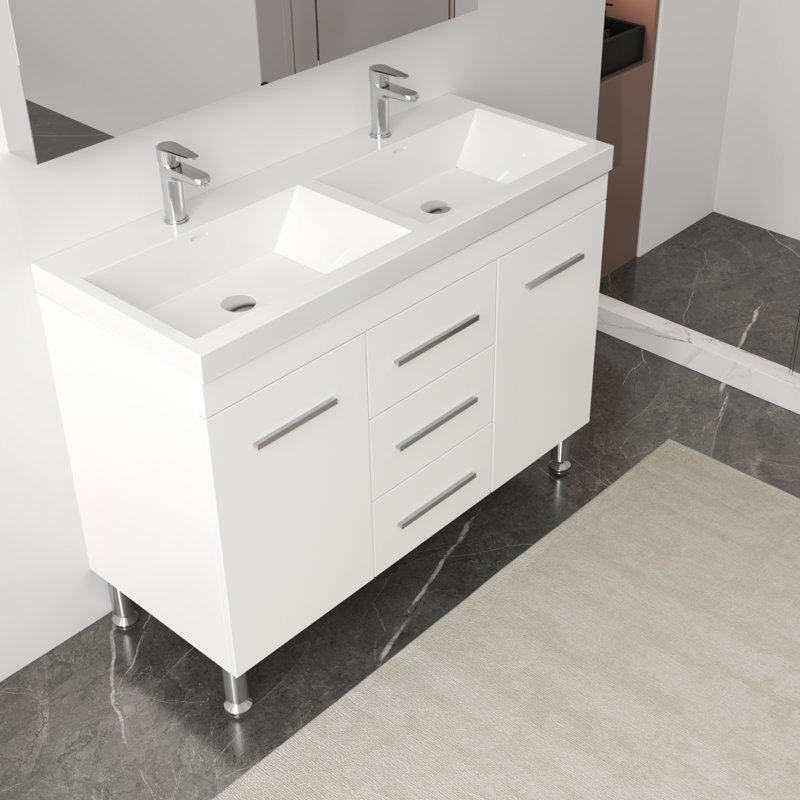 Almando Modern 48" Double Bathroom Vanity Set