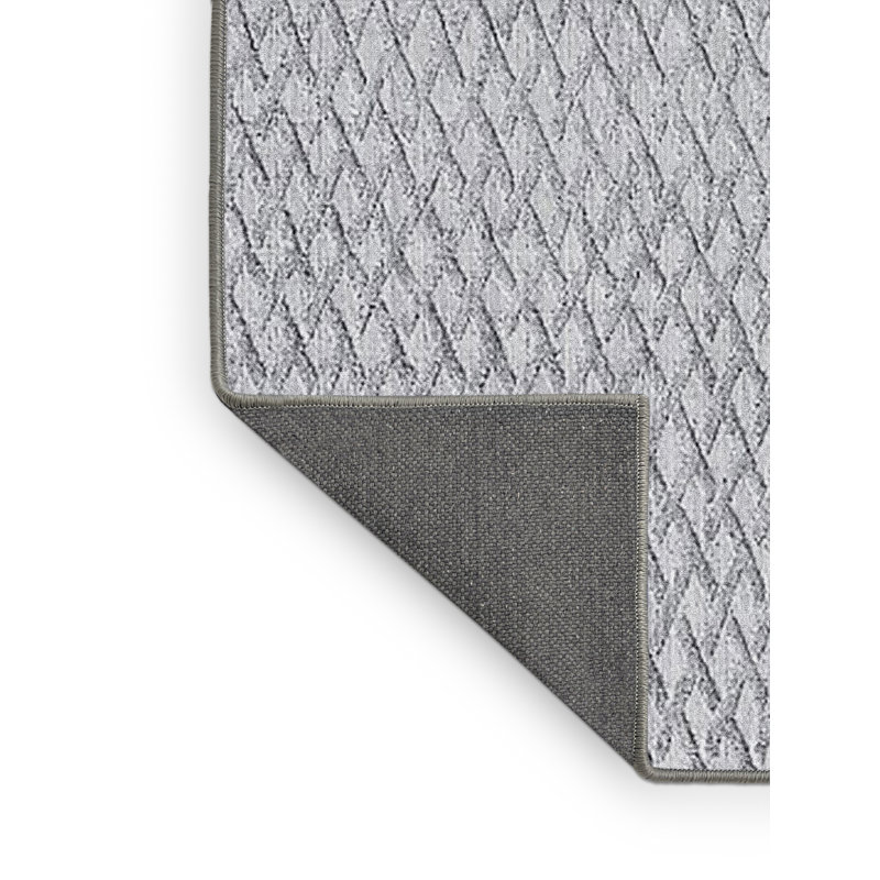 Tapis gris à motif géométrique Broadmoor, Rectangle 8 pi x 12 pi