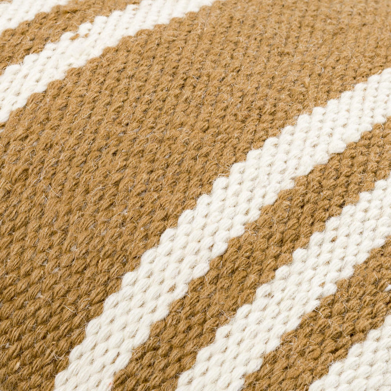 Coussin Becki Owens x Livabliss Brett, Orange/Crème, H 20 po x l 20 po, Mélange de duvet