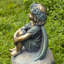 Statue de jardin fée en magnésium assise