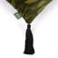 CASPIAN Velvet Medium Tassel Cushion - Laurustine