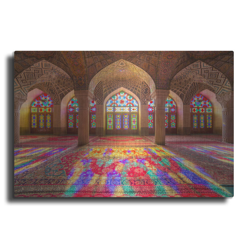 «Pink Mosque Of Shirazranan» par Luxe, H 12 po x l 16 po