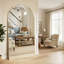 Grand miroir de plancher arqué surdimensionné avec support et miroir mural-45875824-45875826
