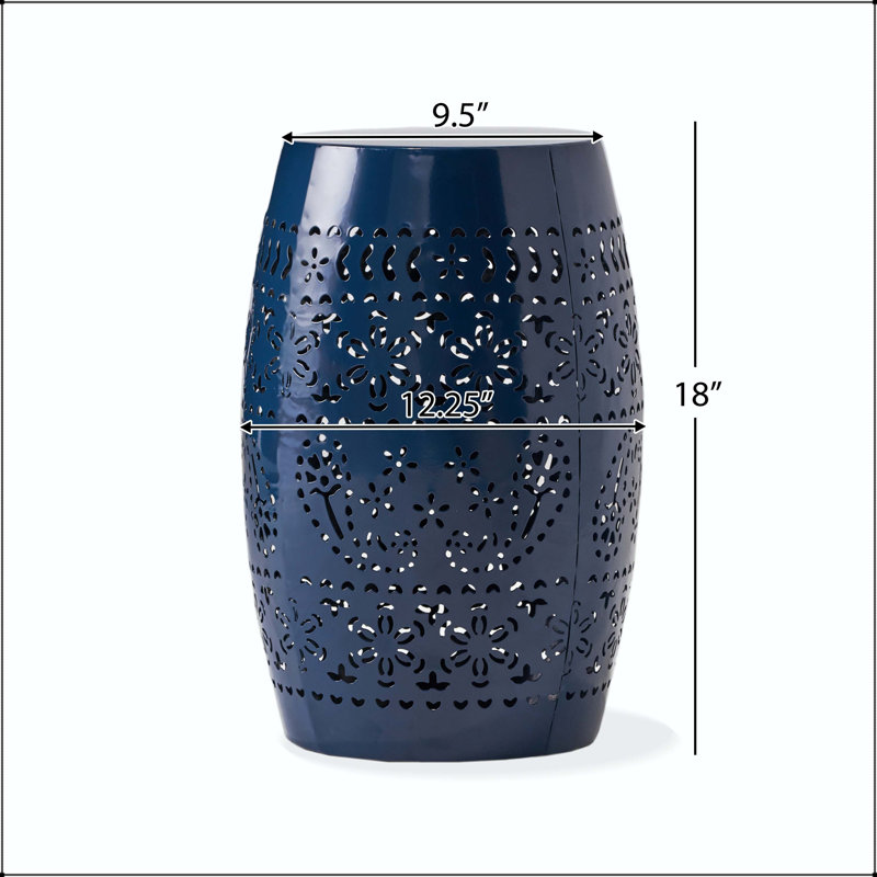 Table d'appoint Ruby Lace Cut, Navy