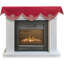 Granada Collection Burgundy Gold Mantel Scarf Table Runner for Fireplace & Living Room - Valentine’s Day Decor