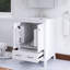 Meuble-lavabo simple autoportant 36 po avec plateau intégré en céramique blanche 36 po-115185674