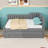 Upholstered Daybed with Trundle and 1 Drawer-182853727-182853720