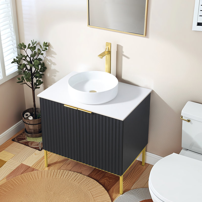 Ensemble de meuble-lavabo autoportant 30 po Morden, Noir