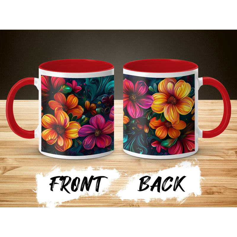 Ceramic Coffee Mug, Red
