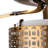 52" Lopato Brass and White 4-Blade LED Ceiling Fan