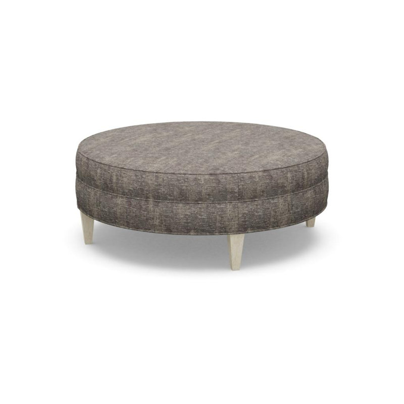 Ottoman Shop Round Ottoman, 8240-84, Walnut