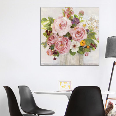 Becoming Blush I by Sally Swatland - Wrapped Canvas Painting