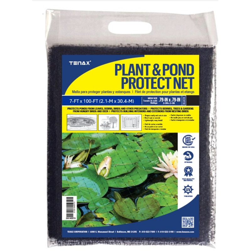 Sac pour filet de protection pour plante et bassin 7 pi x 100 pi noir, 84" H x 1200" W